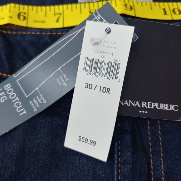 BR Factory WMS Boot Cut Staight Leg Jeans 10 NWT - Picture 4 of 7